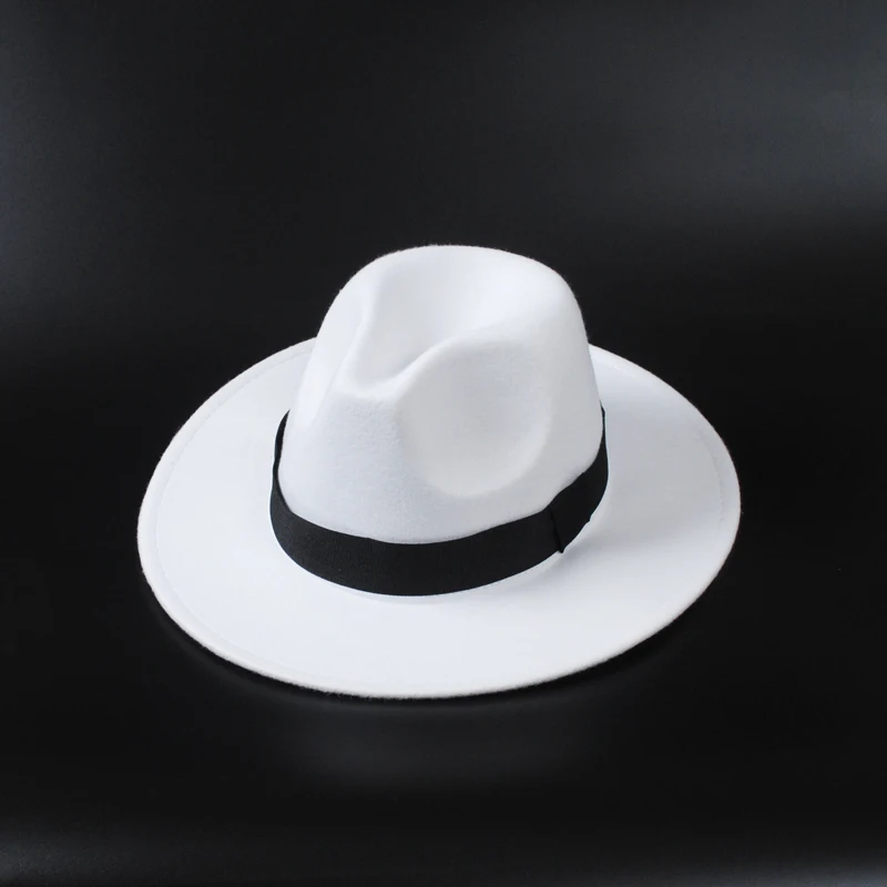 Top Trends: Topi Fedoras Musim Dingin Topi Jazz Klasik Felt Topi Fedora Panama Kasual Untuk Pesta Putih Chapeau Luxe Chapeu Panama Masculino Shoppable Styles