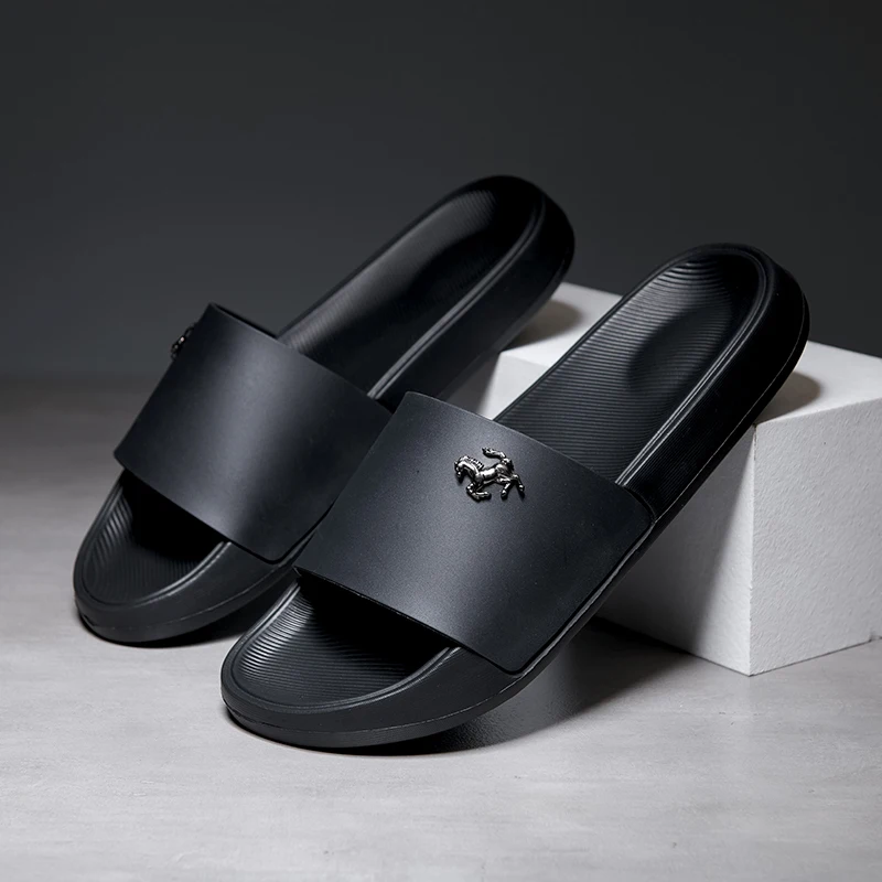 Top Trends: Summer Men Slippers Women Outdoor Beach Shoes Thick Bottom Indoor Bathroom Non-slip Slippers Parent-child Shoes Sandals 2023 New Shoppable Styles