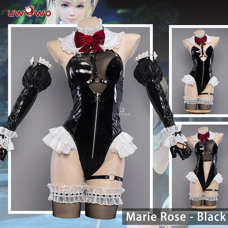 Top Trends: UWOWO Marie Roses Cosplay Summer Swimsuits Black Bodysuit Cosplay Halloween Costume Carnival Outfit Shoppable Styles