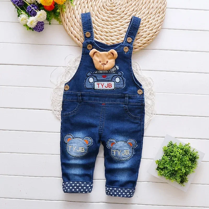 Top Trends: DIIMUU Kids Baby Boys Girls Clothes Jumpers Toddler Children Overalls Denim Suspender Pants Jumpsuit Trousers 1 2 3 4 Years Shoppable Styles - Image 2