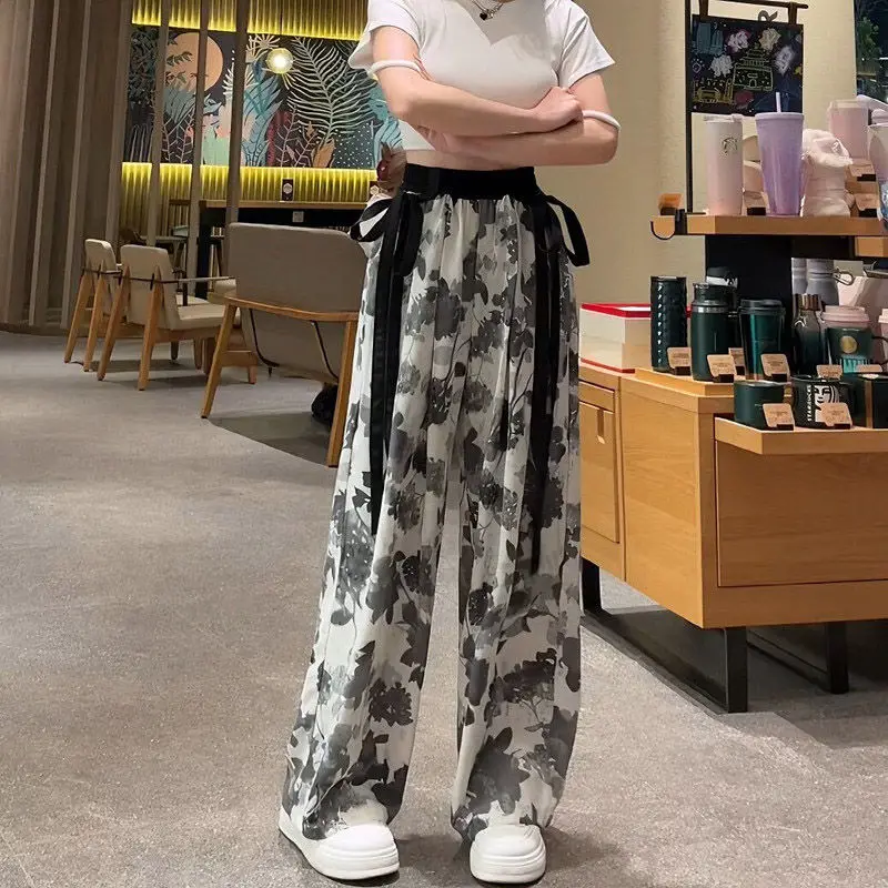 Top Trends: 2024 Chinese Traditional Improved Hanfu Fashion Pants Women Spring Summer Loose Trousers Casual Women Daily Long Loose Pants Shoppable Styles