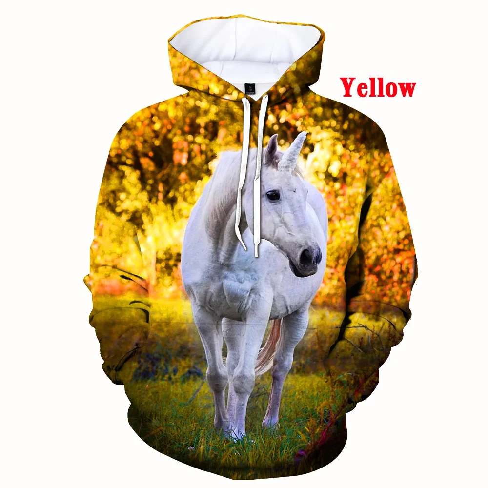 Top Trends: Autumn Fashion Animal Horse 3D Printed Hoodies Men Women Casual Sweaters Cartoon Streetwear Long Sleeve Sport Pullover Shoppable Styles - Image 2