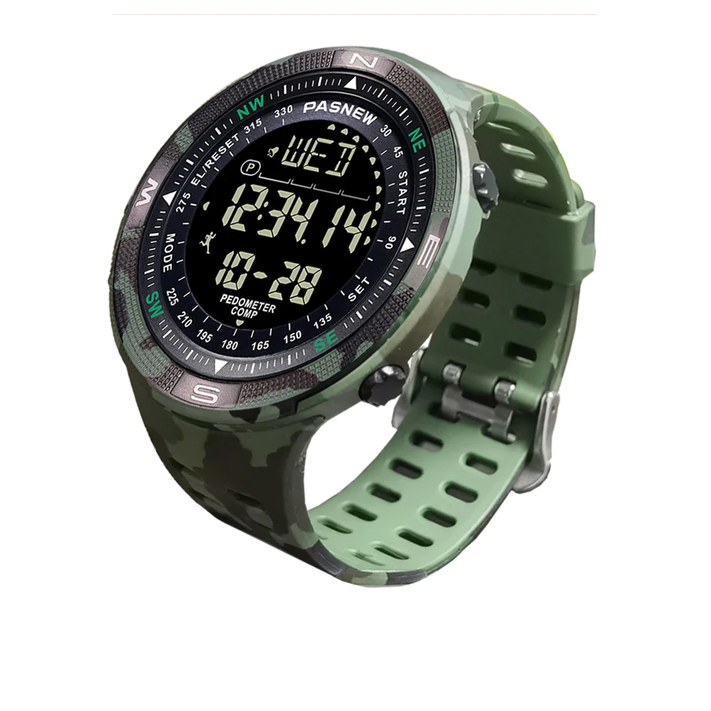 Top Trends: Waterproof Electronic Watch Men Compass Digital Wristwatch Military Male Location Return Wrist Pedometer Sport Tactical Watches Shoppable Styles