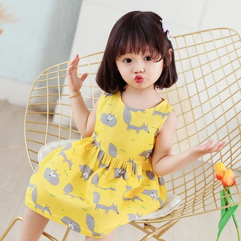 Top Trends: Girl Dresses Cotton Children Clothing Summer Kids Clothes Dresses For Girls Party Princess Fashion Outfit Cartoon Beach Dress Shoppable Styles - Image 4