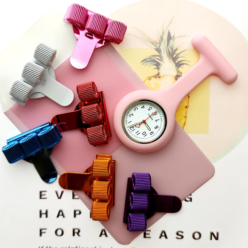 Top Trends: Silicone Nurse Watch With Pencil Case And Pen Holder Fob Pocket Quartz Doctor Medical Clock Nursing Accessories Gift Shoppable Styles