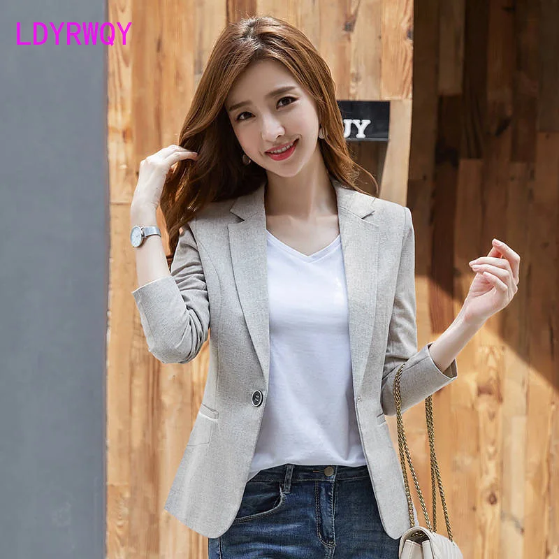 Top Trends: 2021 Spring And Autumn New OL Korean Temperament Long-sleeved Casual Short One-piece Slim Small Suit Shoppable Styles