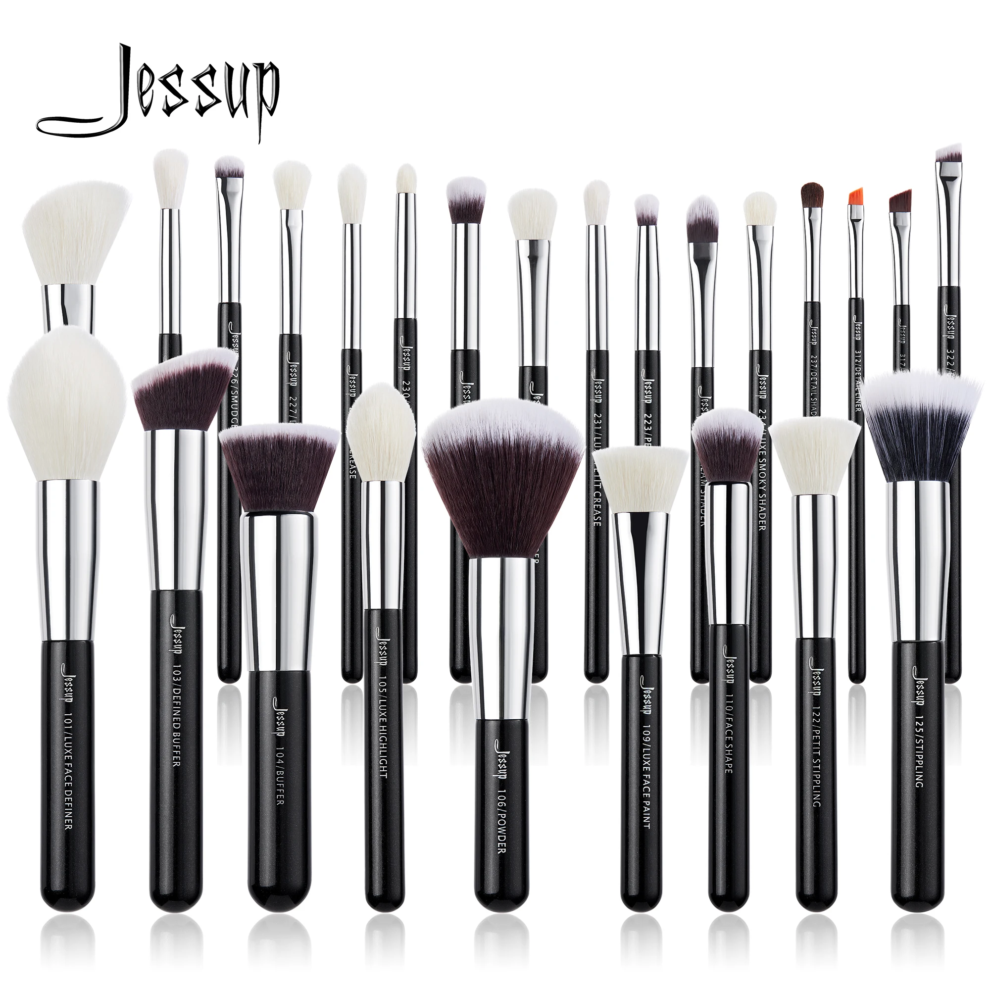 Top Trends: Jessup Makeup Brushes 6- 25pcs Make Up Brush Set Professional Natural Synthetic Foundation Powder Contour Blending Eyeshadow Shoppable Styles