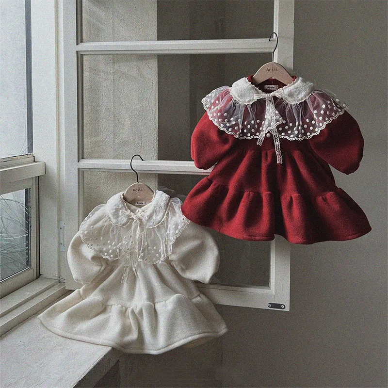 Top Trends: 2024 Winter Girl Princess Dress Kids Plain Ball Gowns Children Spring Girls Christmas New Year Baptism Dresses Infant Outfit Shoppable Styles