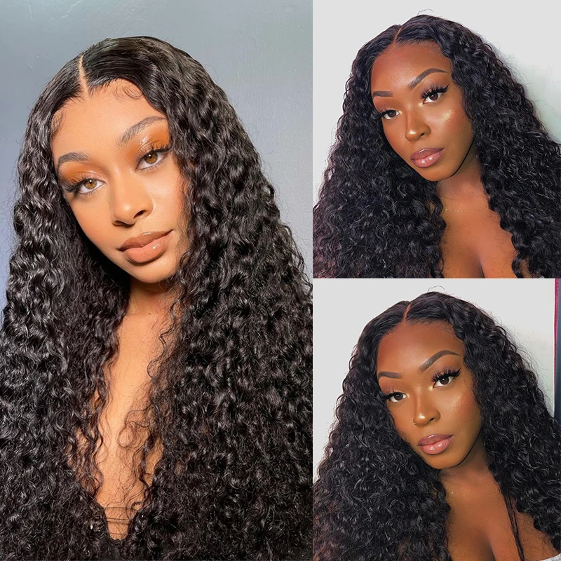 Top Trends: HD Lace Closure Human Hair Wigs 30" Water Wave 5x5 Transparent Skinlike Real HD Lace Closure Wig Pre Plucked Curly Wig For Women Shoppable Styles - Image 3