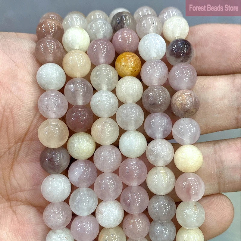 Top Trends: 4 / 6 / 8 / 10 / 12MM Smooth Natural Stone Violet Jaspers Round Loose Beads For Jewelry Making DIY Charms Bracelet Accessories 15&#039;&#039; Inch Shoppable Styles