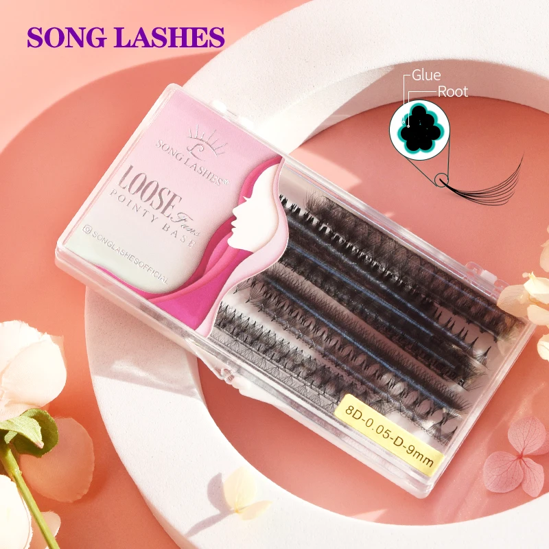 Top Trends: Song Lashes 500 / 1000 Fans Sharp Narrow Stem Premade Volume Fans Pointy Base Lashes Ultra Speed Premade Volume Fans Supplies Shoppable Styles