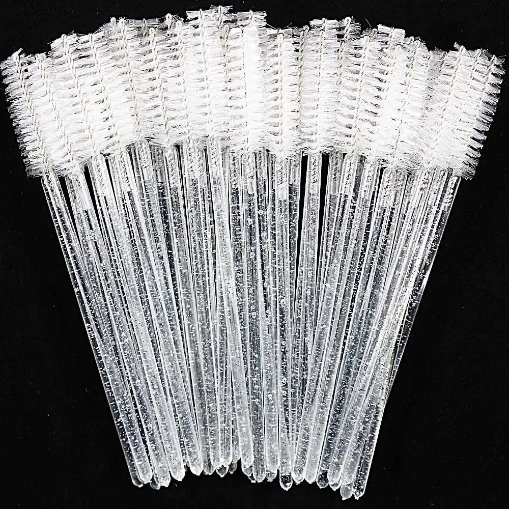 Top Trends: Disposable Crystal Eyelashes Brush Comb 5 / 50Pcs Eye Lashes Extension Mascara Wands Makeup Professional Makeup Beauty Tool Shoppable Styles