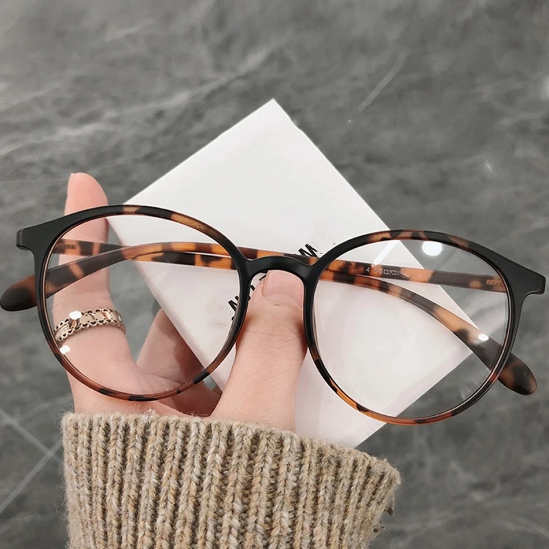 Top Trends: Women's Trendy Myopia Glasses Ladies Small Round Frame Minus Diopter Glasses Eyewear Transparent Vintage Eyeglasses Degrees Shoppable Styles