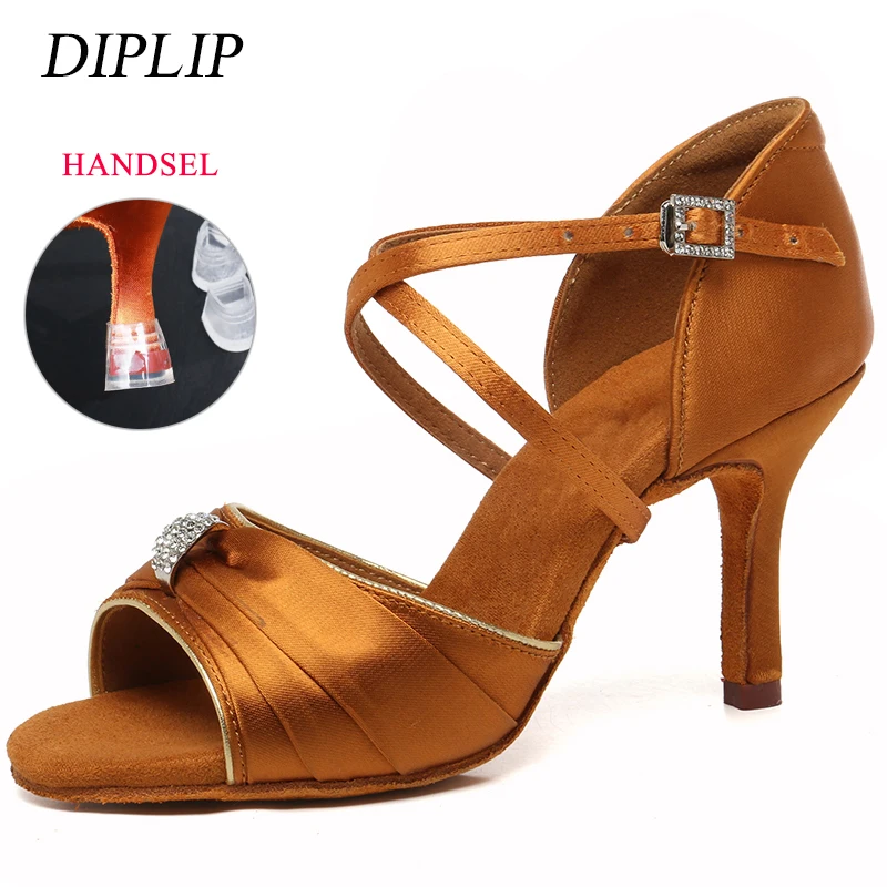 Top Trends: New Women Ballroom Latin Dance Shoes Heeled Tango Latin Salsa Dancing Shoes For Women Hot Sales Soft Bottom Dance Shoes Shoppable Styles