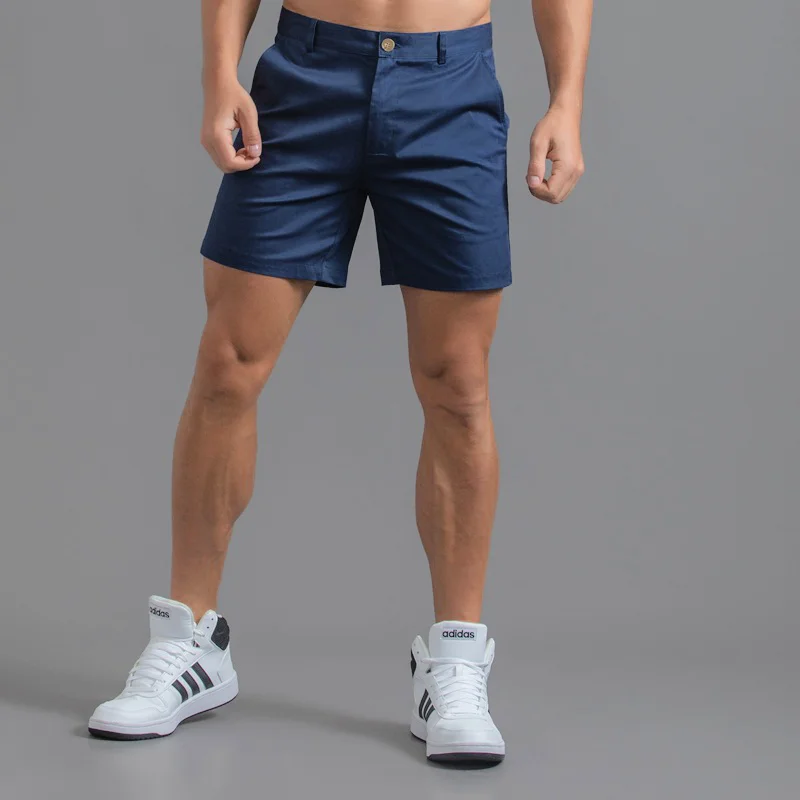 Top Trends: Men's Casual Shorts 2023 Summer Slim Fit Sexy Golf Shorts Solid Color Pure Cotton Waterproof Wear-Resistant Cargo Shorts Male Shoppable Styles