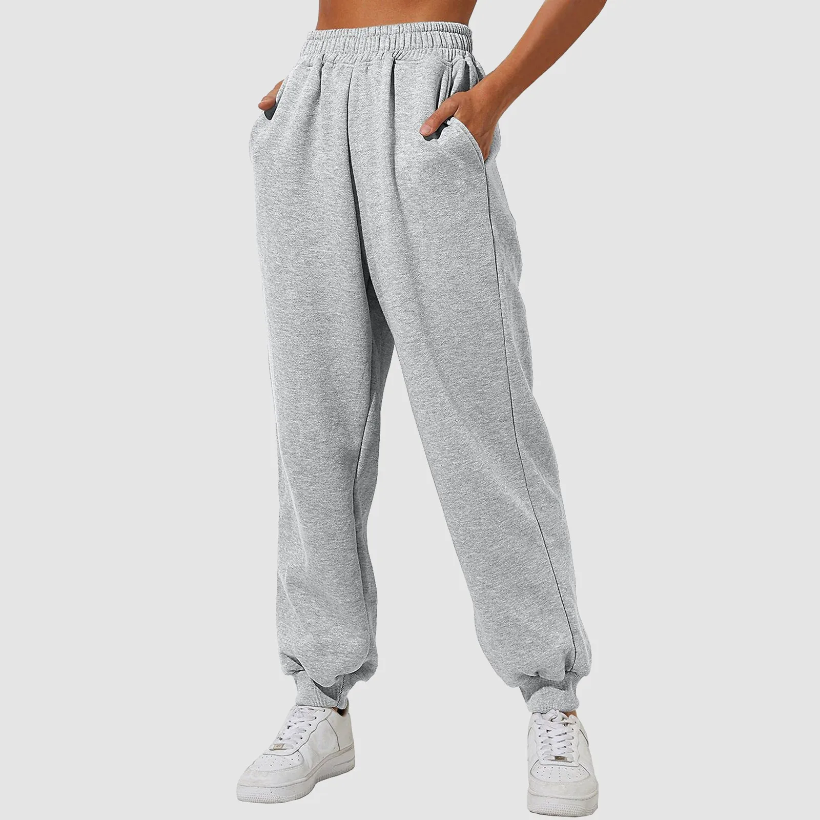 Top Trends: New Gray Women Sweatpants Autumn Baggy Streetwear Oversize Sports Pants Black Spring Joggers Streetwear Trousers Shoppable Styles