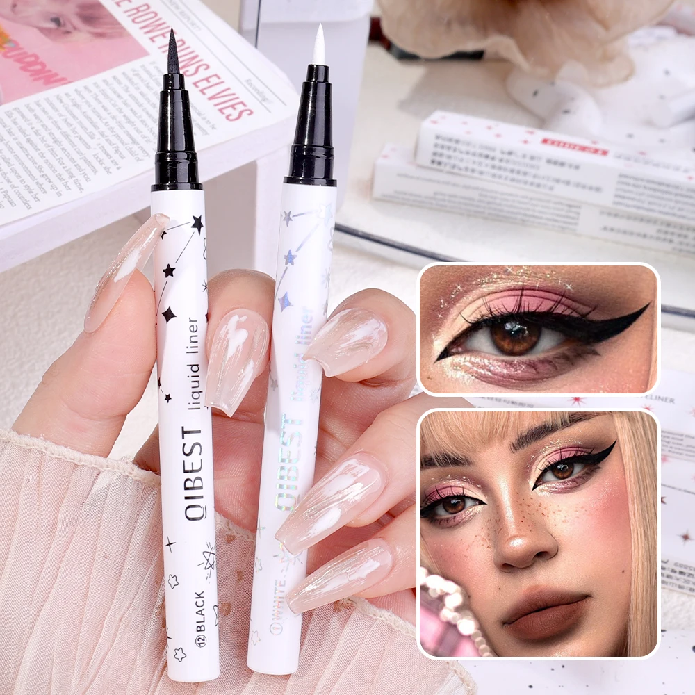 Top Trends: Colorful Liquid Eyeliner Pencil Waterproof Blue Red Black White Eye Liner Pen Long Lasting Quickily Drying Eyes Makeup Cosmetics Shoppable Styles - Image 4