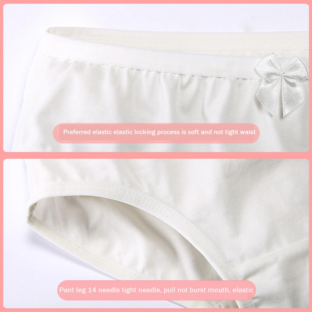 Top Trends: Young Children's White Briefs Dance Special White Cotton Panties Suitable For Ballet Girls Over 8 Years Old / 3PCS Shoppable Styles - Image 3