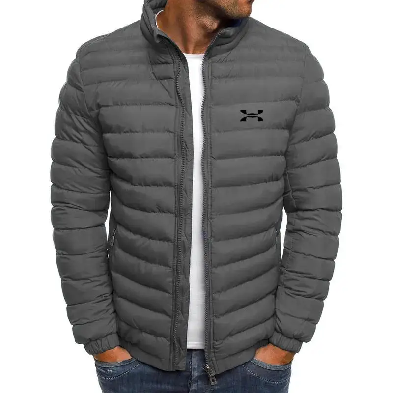 Top Trends: 2024 Winter Men&#039;s Standing Collar Zippered Jacket Street Fashion Brand Lightweight Feather Warm Down Jacket Windproof Jacket Shoppable Styles