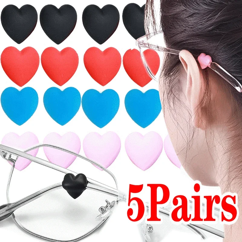 Top Trends: 10PCS Heart Anti Slip Ear Hook Eyeglass Eyewear Accessories Eye Glasses Silicone Grip Temple Tip Holder Spectacle Eyeglass Grip Shoppable Styles