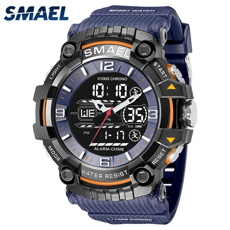 Top Trends: SMAEL Watch Men Sport Alarm Clock For Men 50M Waterproof Wristwatches 8089 Original Brand Men's Wristwatch Quartz Sports Watches Shoppable Styles