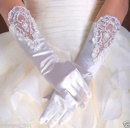 Top Trends: Wedding Flower Girls Communion Pageant Costume Long Satin Gloves Shoppable Styles