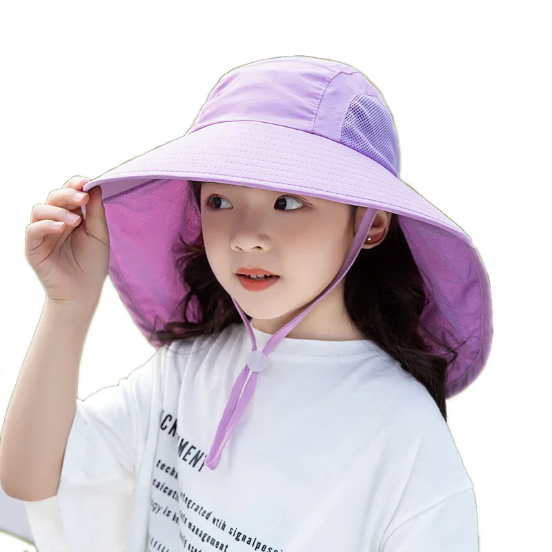 Top Trends: Kids Girls Boys Sun Hat Wide Brim UPF50+ Bucket Caps With Neck FlapBeach Play Hats Age 1-7 Years (Model 1039 Shoppable Styles