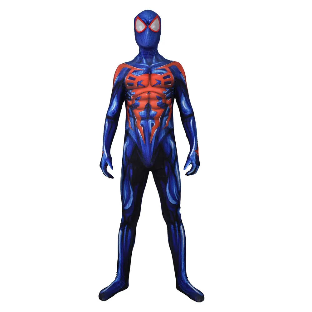 Top Trends: Spidercosplay 2099 Superhero Cosplay Costume Boys Blue Red Bodysuit Zentai Full Body Suit Adult Kids Shoppable Styles