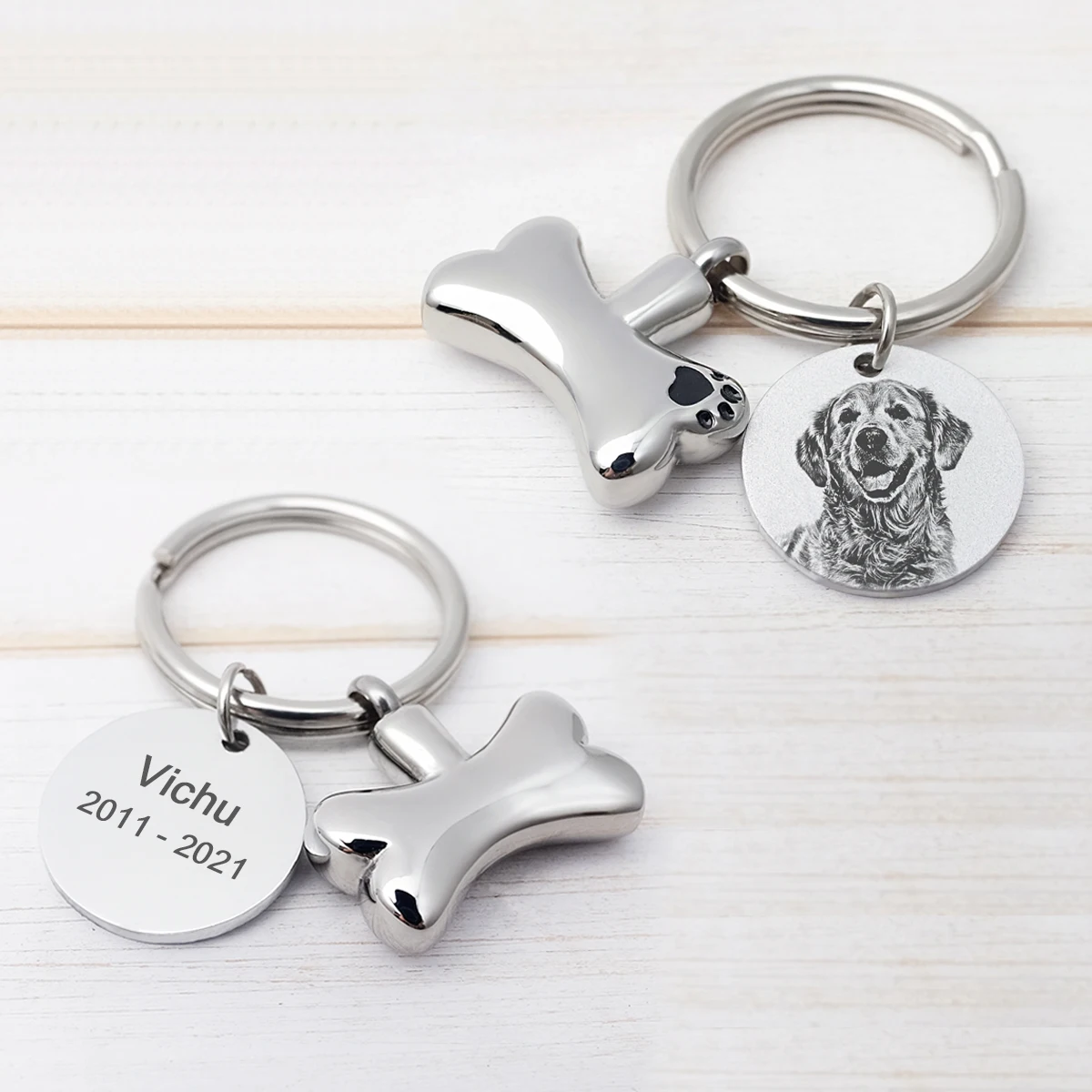 Top Trends: Personalized Pet Urn Keychain Dog Urn Key Chain Pet Photo Keychain Ashes Jewelry Pet Memorial Cat Cylinder Cremation Urn Keyring Shoppable Styles - Image 4