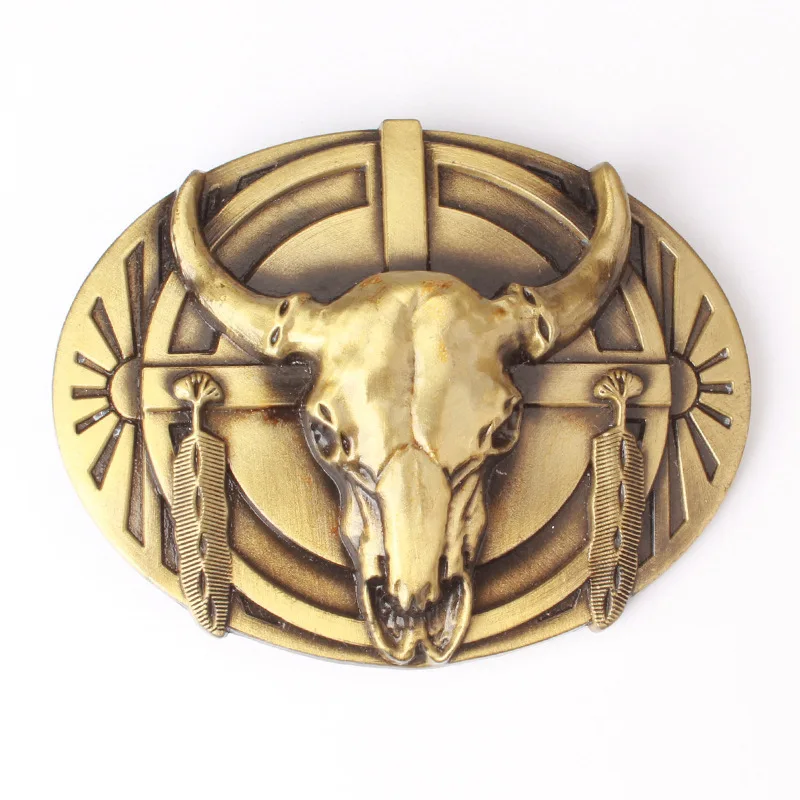 Top Trends: Bull Skull Belt Buckle Belt DIY Components Western Denim Heavy Metal Rock Style Belt Buckle Shoppable Styles