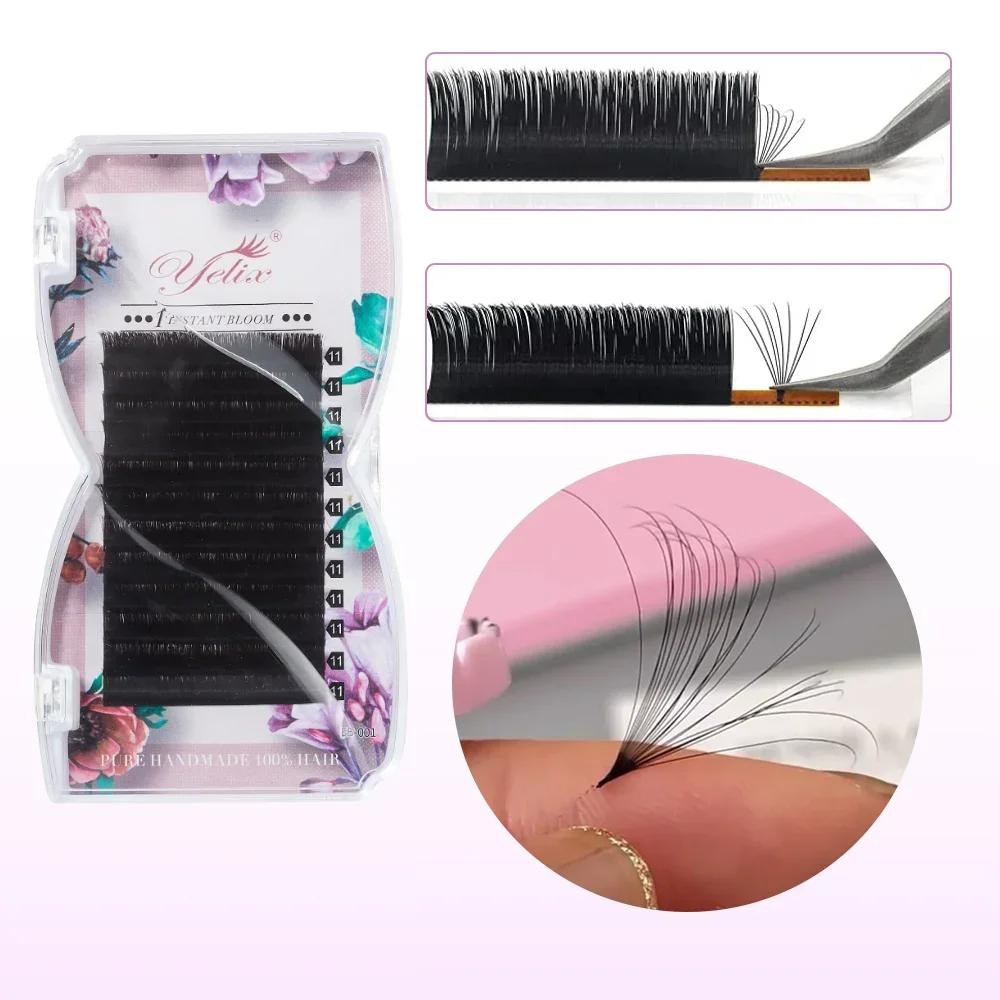 Top Trends: Easy Fan Lashes 8-25mm Volume Russe Autofan Cilios Soft Professional Eyelash Extension Faux Cils Natural Individual Eyelashes Shoppable Styles