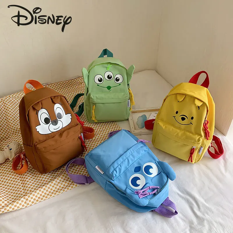 Top Trends: Disney Winnie Bear Children's Backpack Cartoon Cute Women's Backpack High Quality Large Capacity Solid Color Storage Bag Shoppable Styles