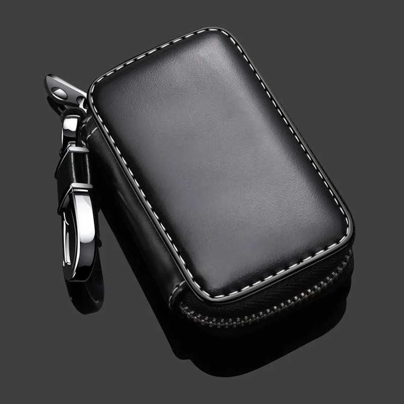 Top Trends: Men&#039;s Multi-functional Light Leather Key Bag Waist Hanging Key Bag Large Capacity Car Key Bag Type General Purse Wholesale Shoppable Styles