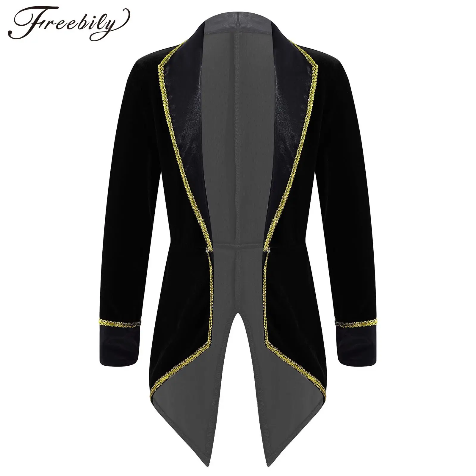 Top Trends: Kids Boys Girls Circus Ringmaster Tailcoat Jacket Long Sleeves Lapel Collar Tuxedo Coat Halloween Carnival Party Cosplay Costume Shoppable Styles