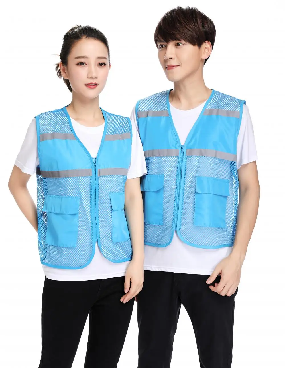 Top Trends: Summer Thin Breathable Mesh Reflective Vest Safety Advertised Volunteer Gilets Custom Printing Logo Letters Work Outerwear Vest Shoppable Styles