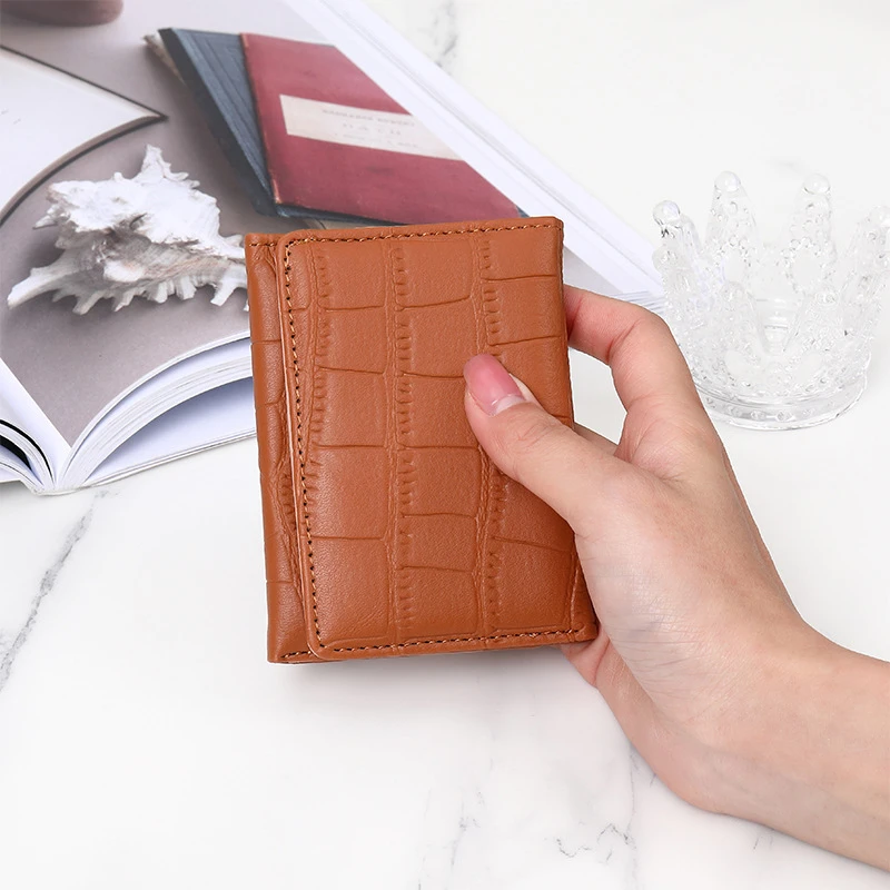 Top Trends: Creative Stone Pattern Short Wallets For Women Small PU Leather Quality Purse Card Holder Female Money Clip Students Coin Bag Shoppable Styles - Image 4