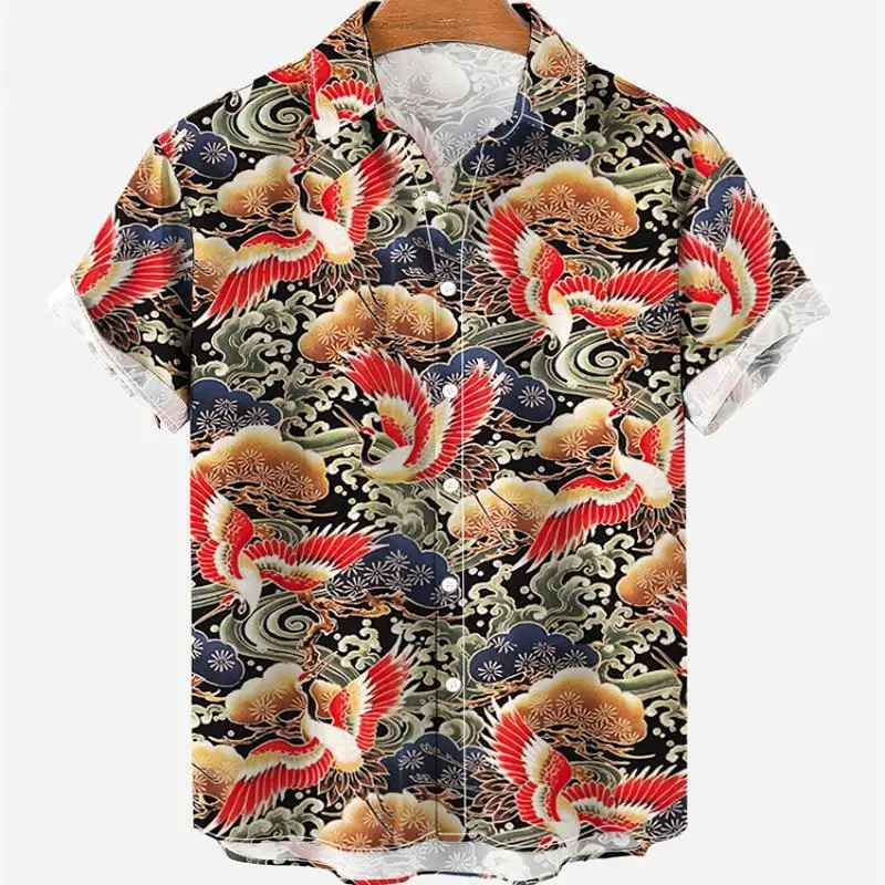 Top Trends: Men's Social Floral Hawaiian Short Sleeve Shirts Summer Casual Animal Print Fashion Vacation Elegant Vintage Luxury Clothes New Shoppable Styles