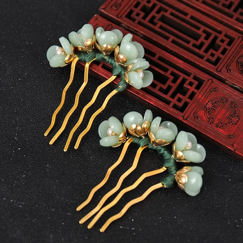 Top Trends: Hanfu Headwear Cheongsam Chinese Style Hair Fork Flowers Hair Stick Hair Accessories U Shaped Hairpin Shoppable Styles