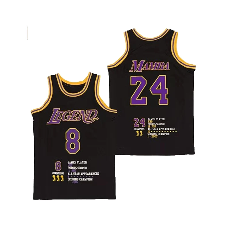 Top Trends: BG Basketball Jerseys LEGEND 24 MAMBA Jersey Digital Printing High-Quality Outdoor Sports Five Champions Yellow Black 2023 New Shoppable Styles