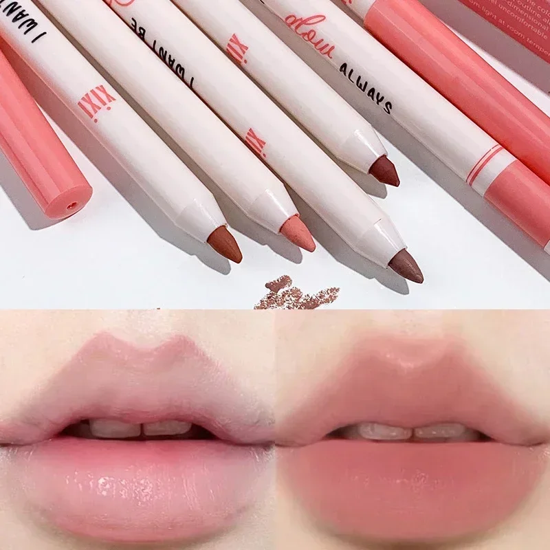 Top Trends: Contouring Matte Lip Liner Pen Nude Pink Red Lipstick Pen Waterproof Lasting Natural Soft Mist Sexy Lips Makeup Cosmetics Pencil Shoppable Styles