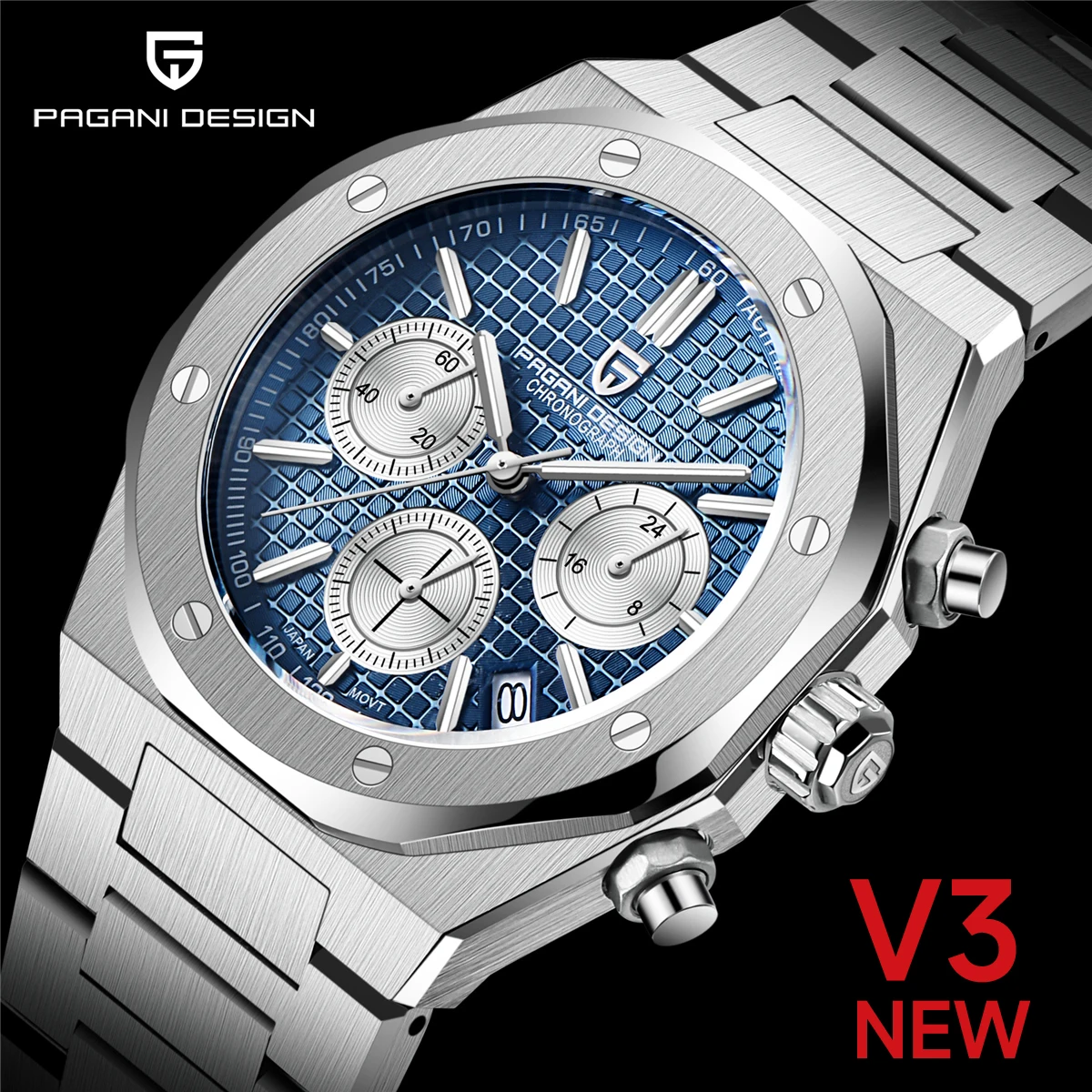 Top Trends: 2023 New PAGANI Design Men&#039;s Quartz Watches Sapphire Stainless Steel Chronograph 200m Waterproof Sports Watche Reloj Hombre Shoppable Styles