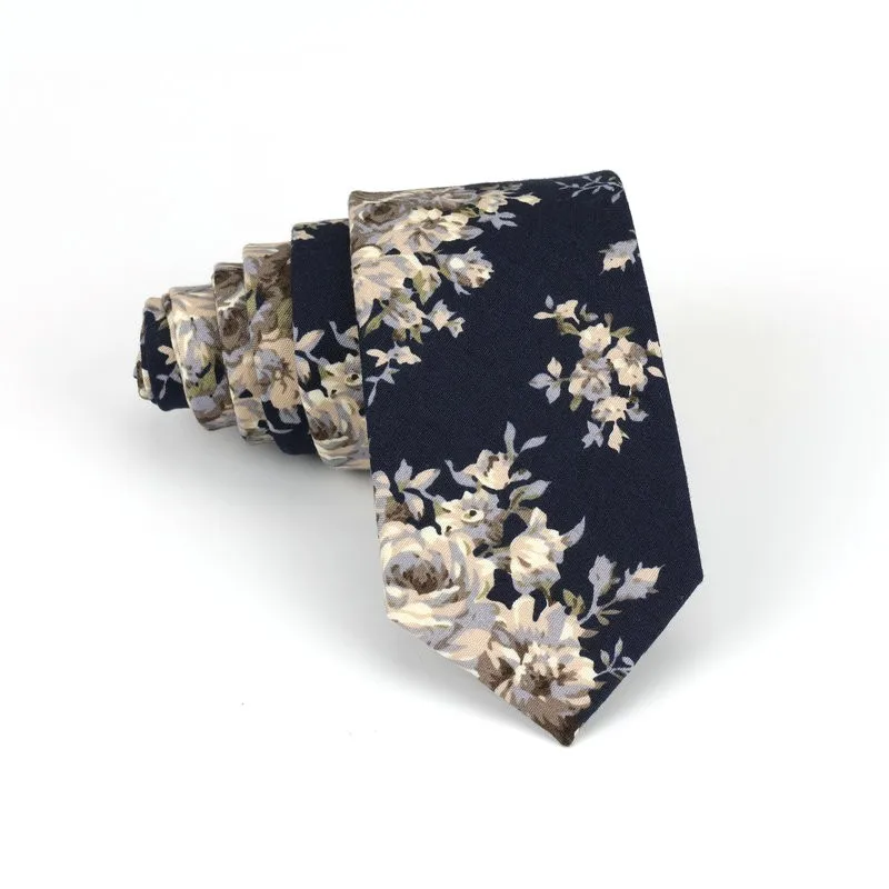 Top Trends: Floral New Cotton Neck Tie Beautiful Mens 6cm Dress Wedding Accessories Party Tuxedo Shirt Tie Gift Fashion Male Necktie Cravat Shoppable Styles - Image 3