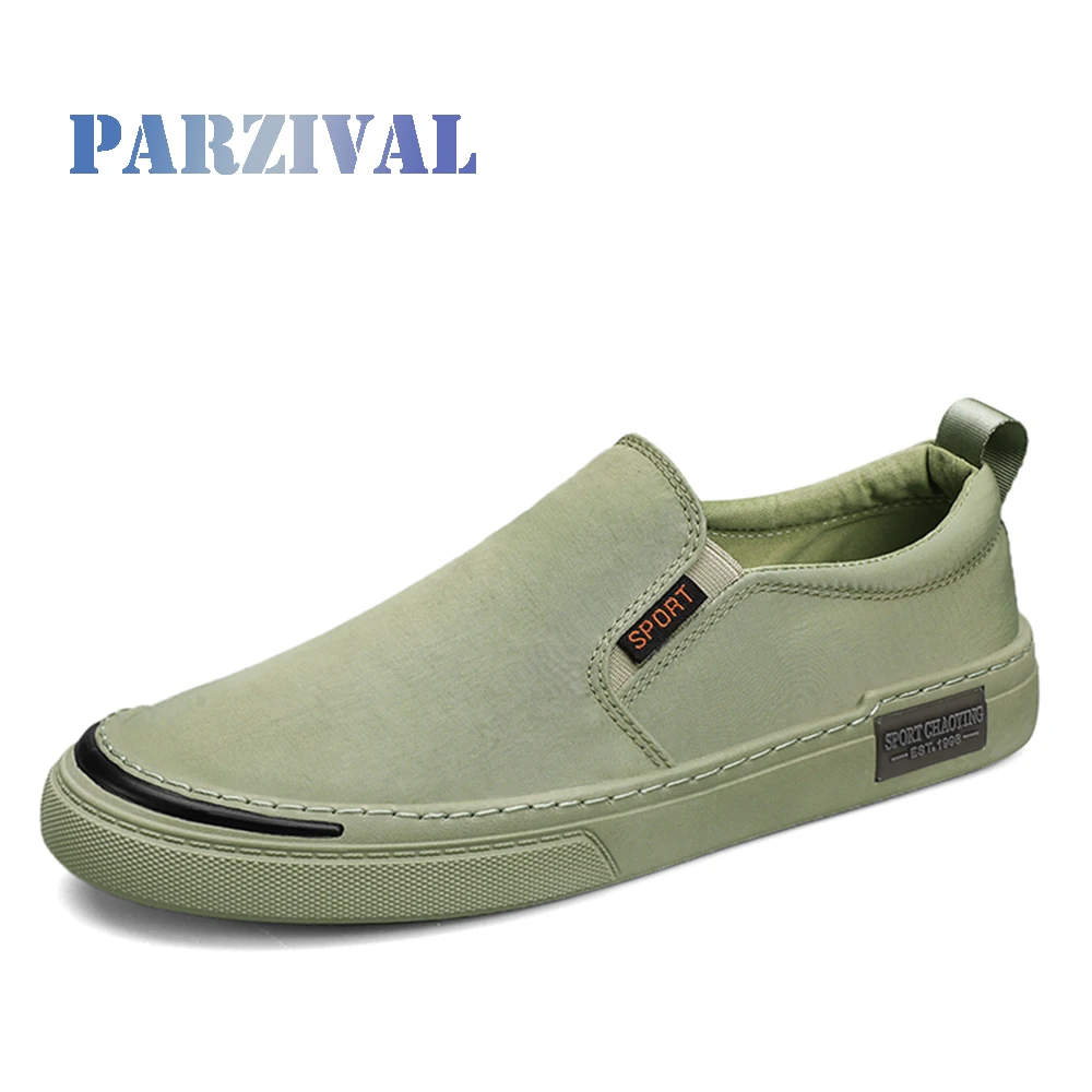 Top Trends: PARZIVAL Men Canvas Shoes Slip On Driving Shoes Loafers Breathable Flat Shoes Men Casual Shoes Zapatillas Hombre Tenis Masculino Shoppable Styles