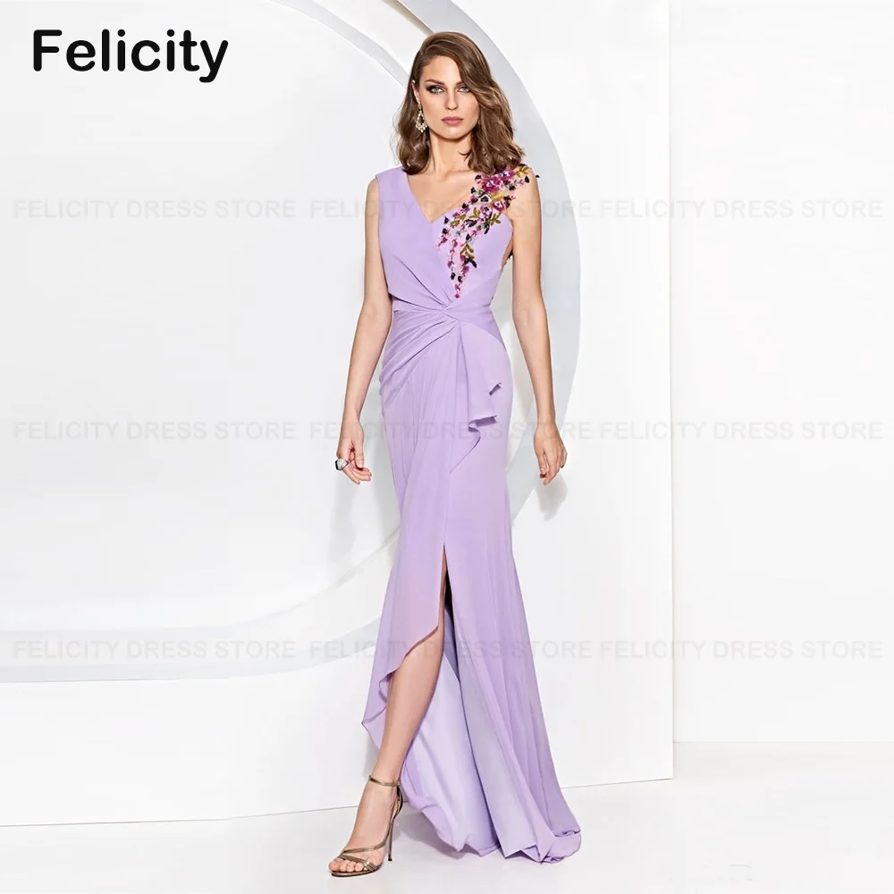 Top Trends: Elegant Wedding Guest Party Dresses Women Sheath Applique Formal Mother Of The Bride Dress Evening Gowns فستان حفلات الزفاف Shoppable Styles