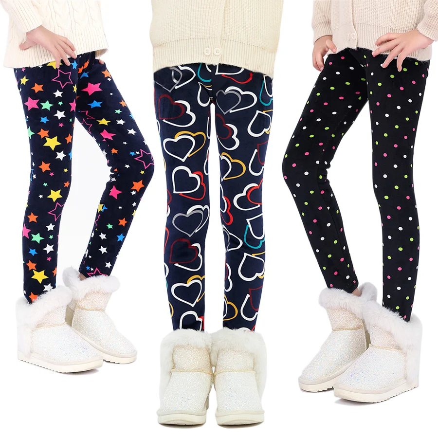 Top Trends: SheeCute Girls Winter Warm Pants Kids Fleece Lined Leggings For 3-11 Years SCW8101 Shoppable Styles