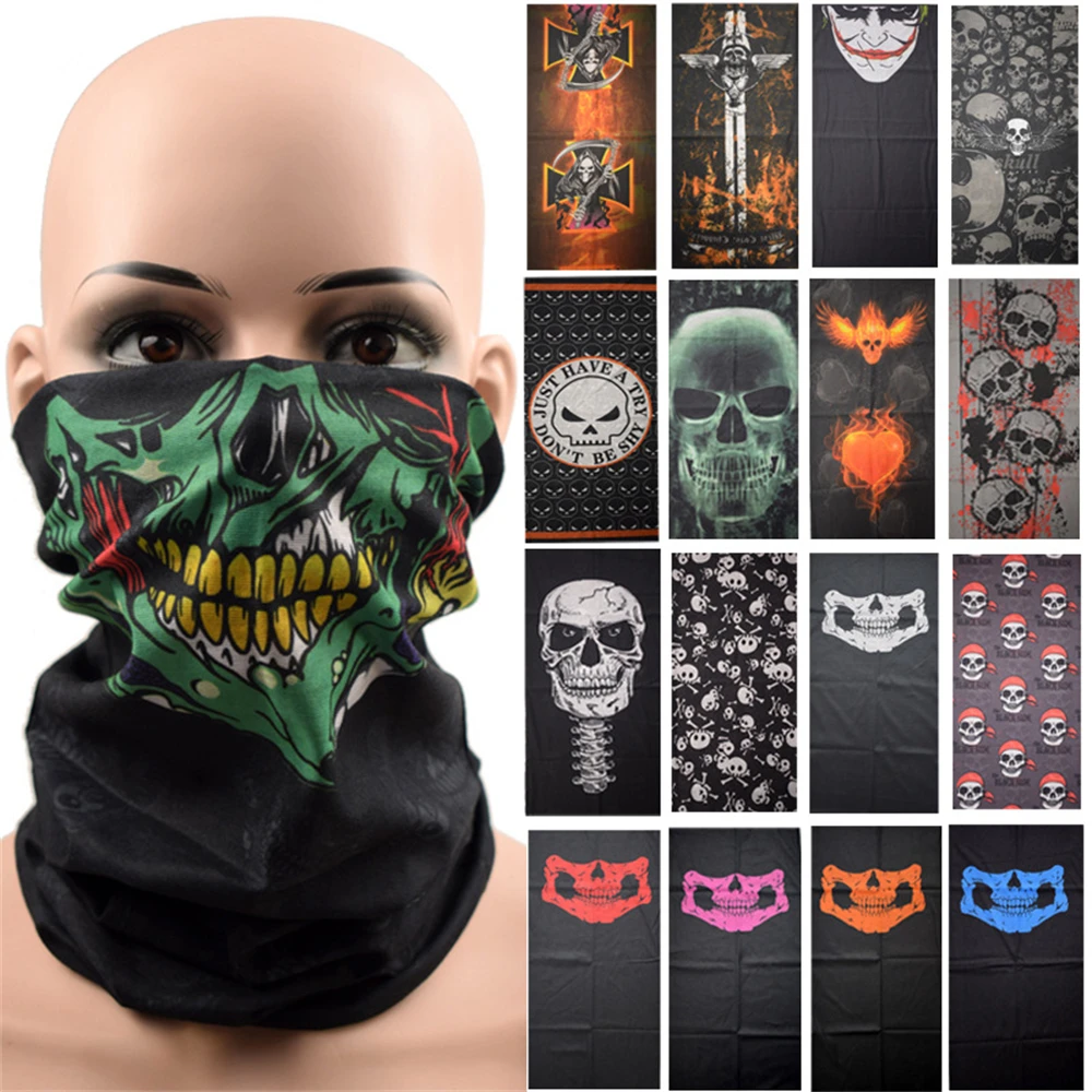 Top Trends: Magic Bandana Outdoor Cycling Sport Skull Mask Hip-hop Clown Sunblock Seamless Bandana ZY007 Shoppable Styles