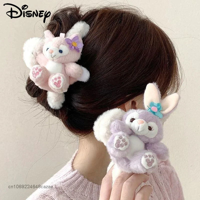 Top Trends: Disney StellaLou Cartoon New Plush Hair Grasping Female Decoration Cute Shark Clip Women Accessories Korean Trend Dolls Headwear Shoppable Styles