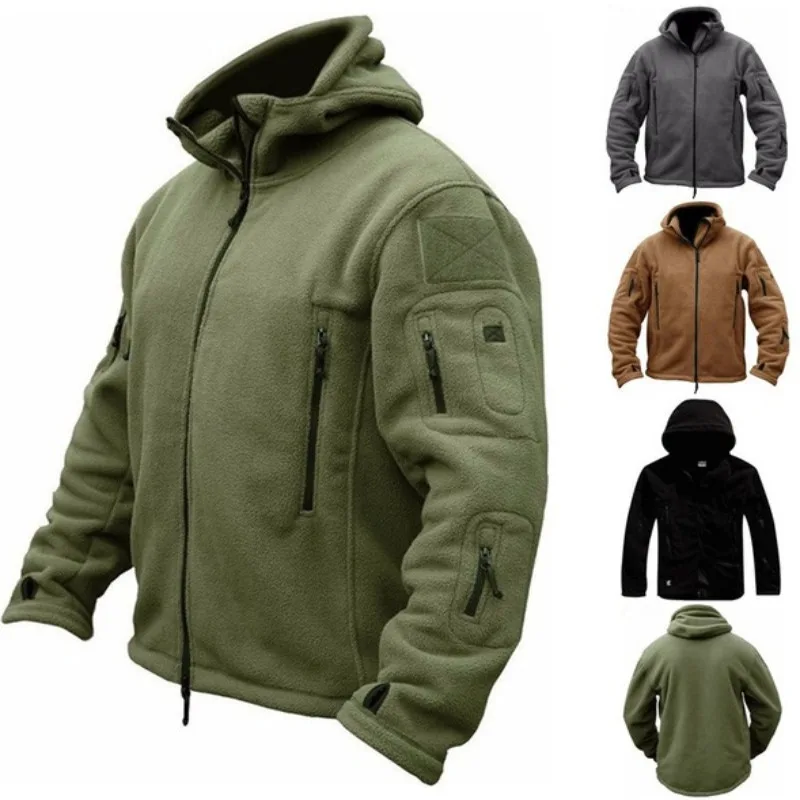 Top Trends: Tactical Jacket Combat Jacket Military Fleece Outdoor Sports Hiking Polar Jacket Shoppable Styles