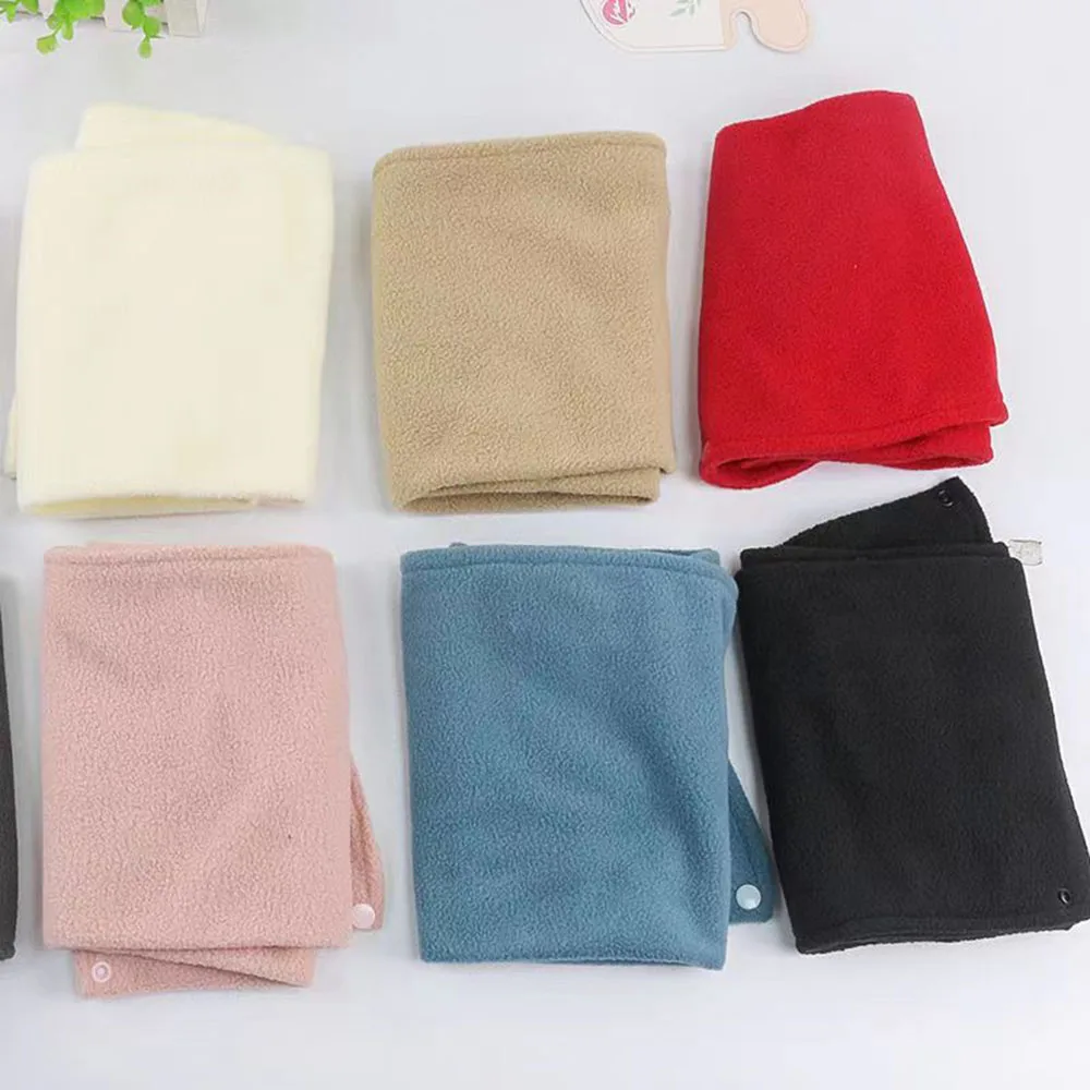 Top Trends: Double Layer Fleece Neck Scarf Thickened Warmth Autumn Neck Sleeve Men Scarf Women' Scarves Plush Winter Neckerchief Scarf Ring Shoppable Styles - Image 4