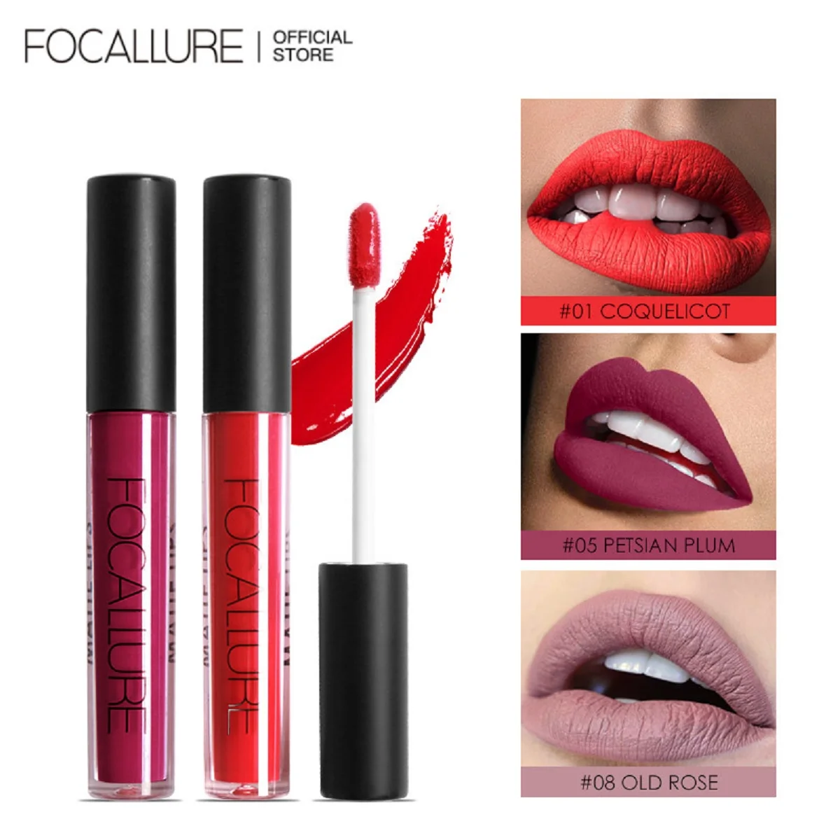 Top Trends: FOCALLURE 35 Colors Matte Liquid Lipstick Waterproof Long-lasting Lightweight Lip Gloss Lips Glaze Lips Tint Makeup Cosmetics Shoppable Styles